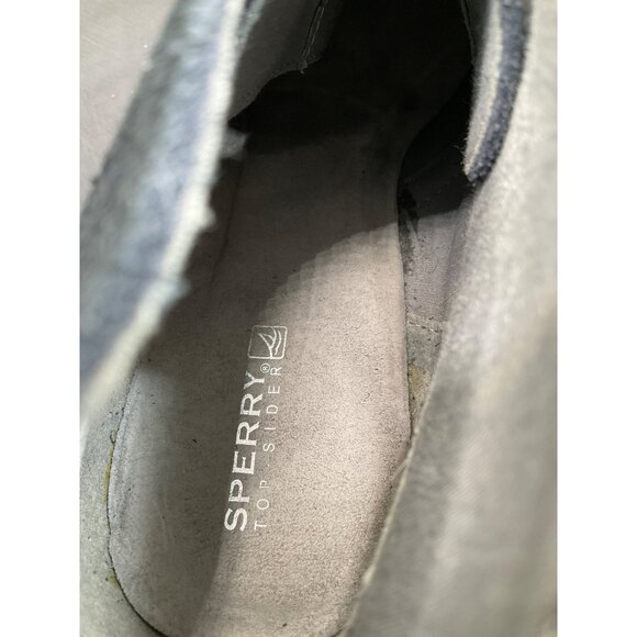 Sperry Top-Sider Black Suede Lace-Up Wedge Boots Womens Size 9 - Picture 5 of 8